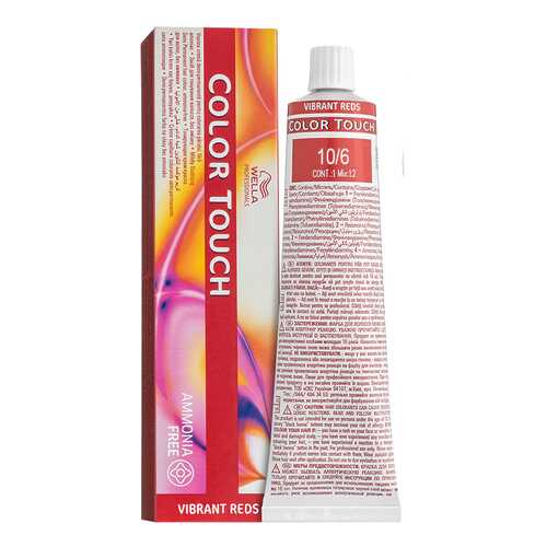 Краска для волос Wella Professionals Color Touch 10/6 Розовая карамель 60 мл в МейТан