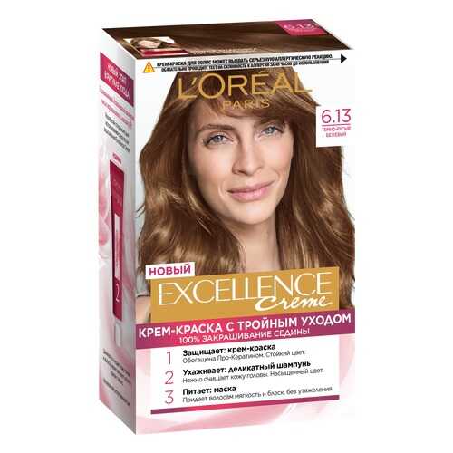 Крем-краска для волос LOreal Paris Excellence Темно-русый бежевый в МейТан