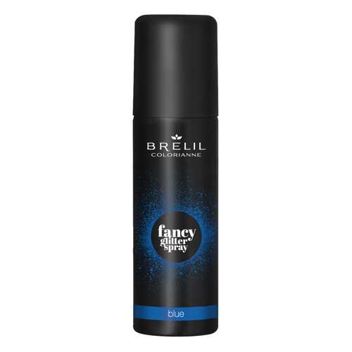 Спрей-макияж для волос Brelil Colorianne Fancy Glitter Spray синий с блестками 75 мл в МейТан