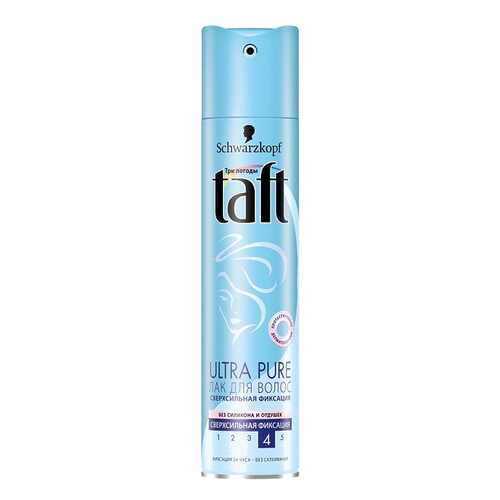 Лак для волос TAFT Ultra Pure сверхсильная фиксация без запаха 225 мл в МейТан