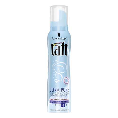Пена для укладки волос Taft Ultra Pure сверхсильная фиксация 150мл в МейТан