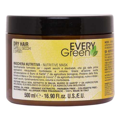 Маска для волос Dikson Every Green Dry Hair Mashera Nutriente 500 мл в МейТан