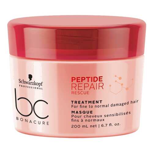 Маска для волос Schwarzkopf Bonacure Peptide Repair Rescue Treatment 200 мл в МейТан